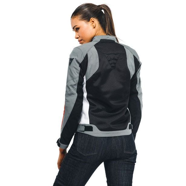 Dainese Hydraflux 2 Air Lady D-Dry Jacket BLACK/CHARCOAL-GRAY/LAVA-RED : Delivery in 5 days